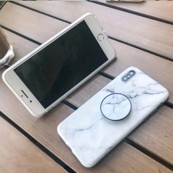 iPhone marble case with holder 6,7,8,X,XR,Max,Plus - Picture 6 of 8